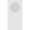 Ekena Millwork Standard Foster Bullseye Plinth Block with Square Edge, 4"W x 8"H x 3/4"P PBP040X080X075FOS02 - alternate 3